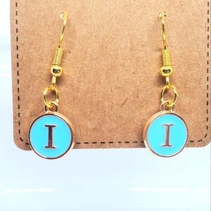 7/$10 I Initial Earrings, New